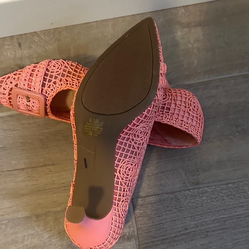 Alex Marie Coral Textured Women's Heels - Picture 8 of 8